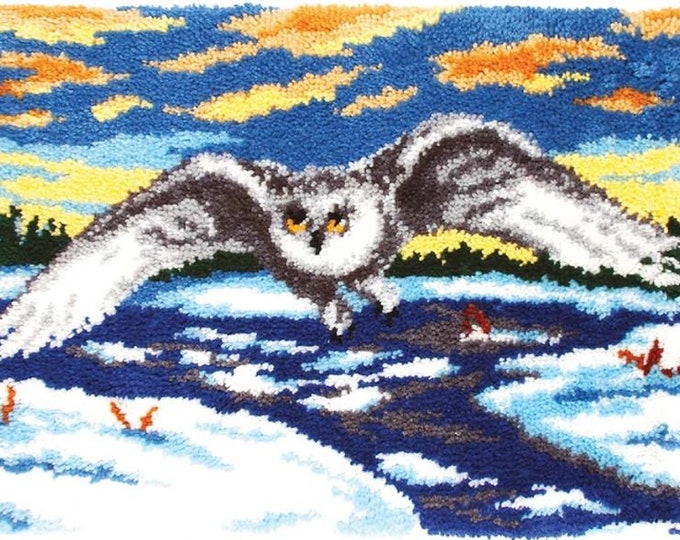 Rug Making Latch Hooking Kit | Snow Owl