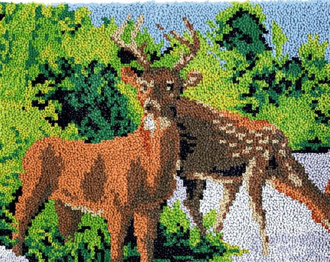 Rug Making Latch Hooking Kit | Forest Deer