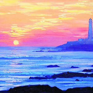 数字でペイント |夕暮れのビーチ