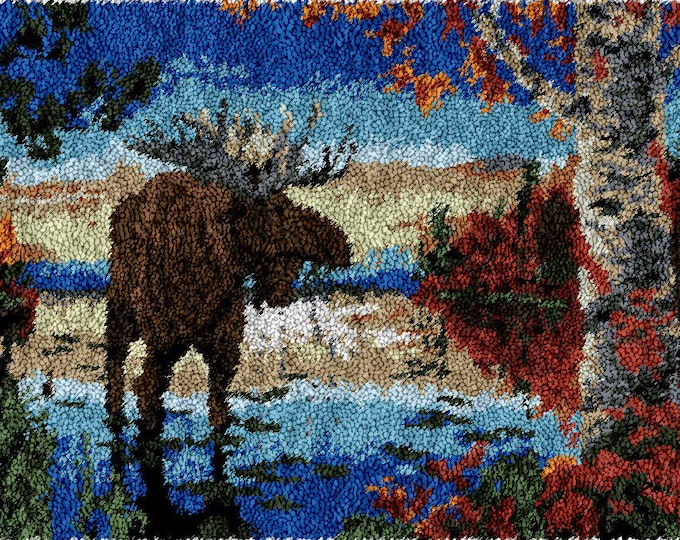 Rug Making Latch Hooking Pattern Only | Mosses (110 x 75 cm)