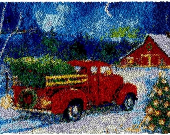 Rug Making Latch Hooking Kit | Vintage Christmas