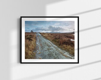 Schottische Highland Fotografie Fine Art Limitierte Edition Giclée Druck mit dem Titel 'Flow Country'.