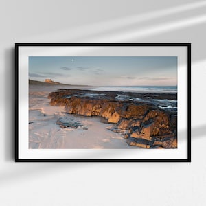 Castle photography, house warming gift, landscape wall art, coastal photography, sunrise photography, birthday gift, english castle print
