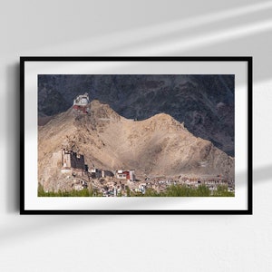 Leh Ladakh. An Original Unique Colour Tibetan Landscape Giclée Fine Art Print.