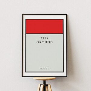Stampa digitale del City Ground / Quadro da parete del Nottingham Forest Football (Download digitale)