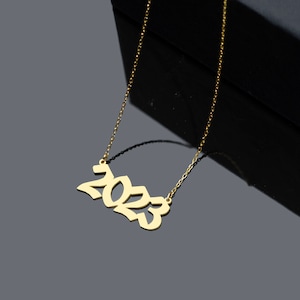 Year Necklace, Birth Year Necklace, Number Necklace, Personalized Year Necklace, Year birthdate Necklace,Personalized Gifts, Custom Date