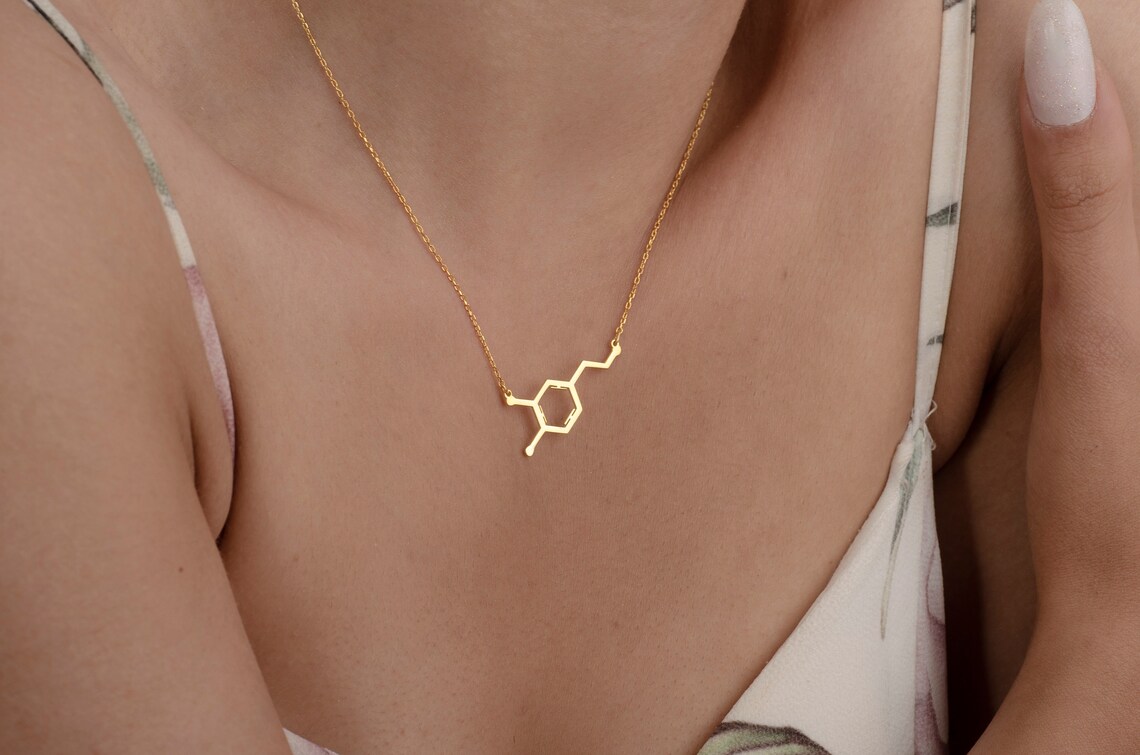 Serotonin - The Balance Pendant | Molecular Sterling Silver Necklace