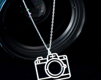 Sterling Silver Camera Necklace, Photographer Gift