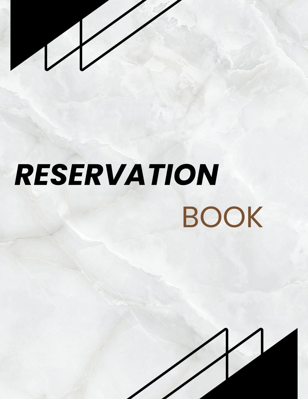 Reservation Book 2023 2025 Restaurant Reservation Planner Etsy