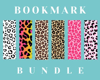 Leopard Print Bookmark Set | Jungle Animal Designs (PDF & PNG)