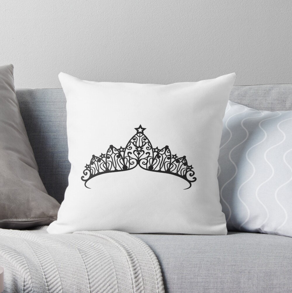 Tiara SVG Files, Crown SVG Cut Files, Royal Crown Silhouette Vector