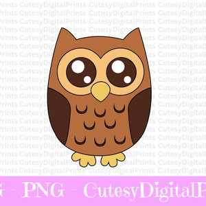 Hibou mignon SVG, SVG oiseau, hibou couper fichier, clipart hibou, fichiers svg hibou pour silhouette, fichiers hibou pour cricut, svg hibou, Kawaii hibou Svg, Clipart hibou