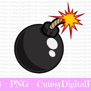Bomb SVG, Bomb Silhouette, Bomb Png, Military Weapons Svg, Commercial Use, Digital File Svg, Png, Vector Cut Files Cricut