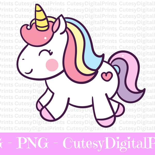 Cute Unicorn SVG, Unicorn SVG, Kids Unicorn Clipart, Unicorn Birthday Svg, Unicorn Vector, Unicorn Cricut cut files Digital Download, Baby
