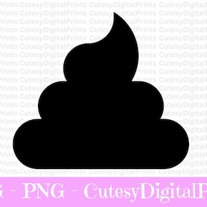 Poop Svg, Poop Icon Svg, Poop Clipart, Smiling Poop, Poop Emoji Svg, Poop Silhouette Svg, Poop Vector, Poop Emoji, Poo Svg, Poop, Png