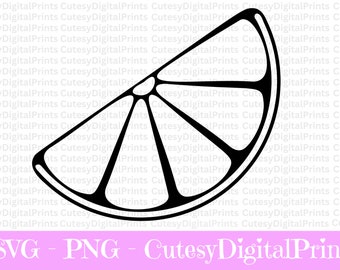Lemon Slice SVG, PNG Files for T-Shirts (Digital Download)