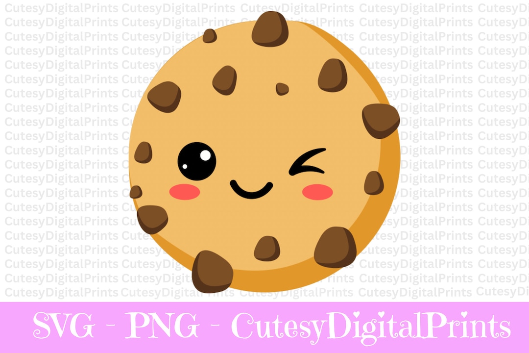 Chocolate Chip Cookie SVG Files, Choc Chip Cookies SVG Cut Files