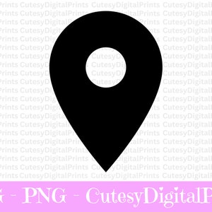 Location Pin SVG Files, Pin SVG Cut Files, Map Point Marker Vector Files, Dropped Location Pin Vector, Location Pin Png, Pin Clipart