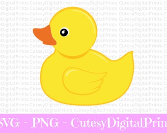 Patito de goma lindo SVG, PNG, clipart vectorial (descarga digital)