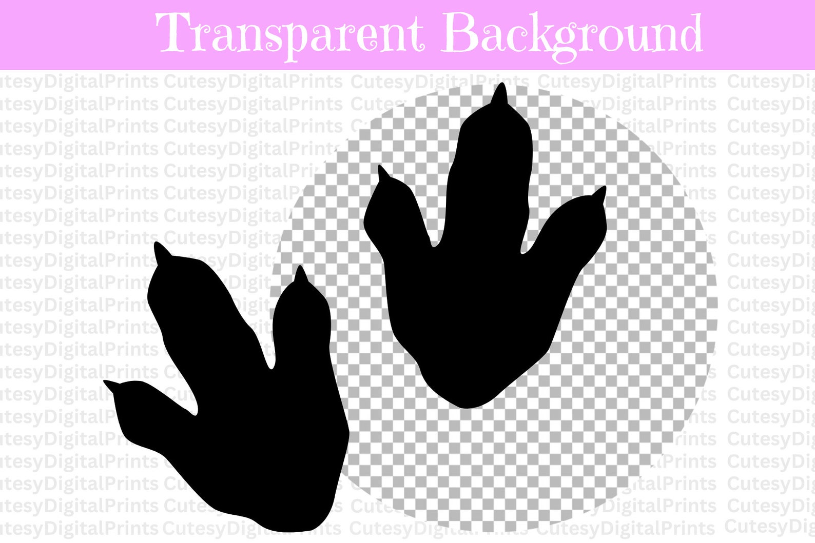 Dinosaur Tracks SVG, Dinosaur Footprint Patterns Silhouette, Dinosaur