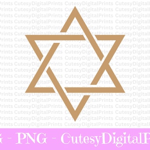 Star of David Svg, Jewish Svg, Jewish Sign Clipart, Jewish Religious Svg, Hanukkah Svg, Holy, Faith, Judaism, Instant Download
