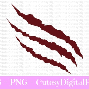 Claws Scratches SVG, Scratches SVG, Cat Scratch SVG, Scratch Svg, Claw Scratches Clipart, Tiger Scratch Svg, Claw Scratches Silhouette