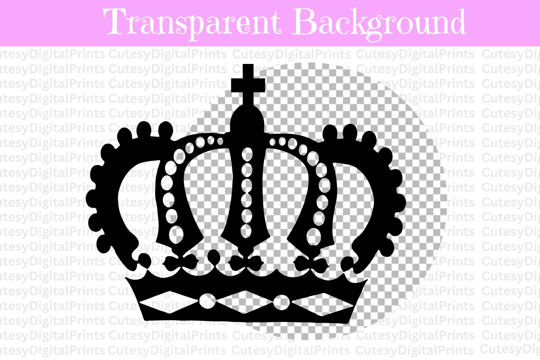 Crown SVG Files, Tiara SVG Cut Files, Royal Crown Silhouette Vector
