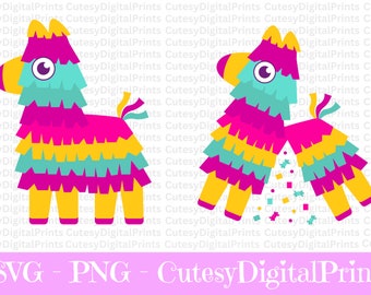Fiesta Pinata SVG, Clipart Vector (Digital Download)