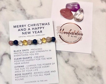 Christmas gift - christmas bracelet - new year gift - secret santa - manifest gift - manisfestation - manifest - new year positive start