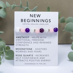 New beginnings gift - New beginnings - new beginnings - new start gift - new opportunities - new chapter gift - crystal gemstones