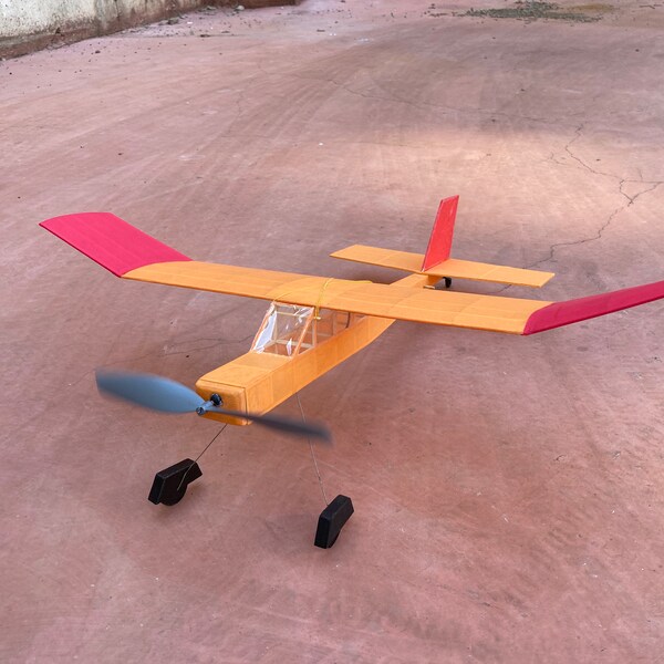 Rubber Powered Airplane Kits Etsy