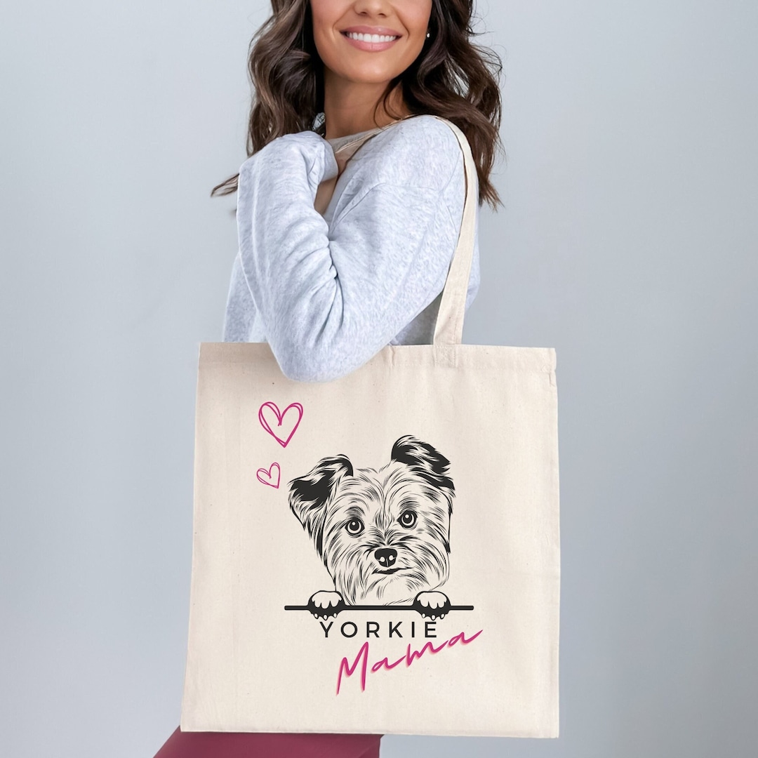 Yorkie Mama, Yorkie Tote Bag, Yorkie Mom Tote Bag, Yorkie Dog Mom, Yorkie Mom Gift, Yorkie Mom