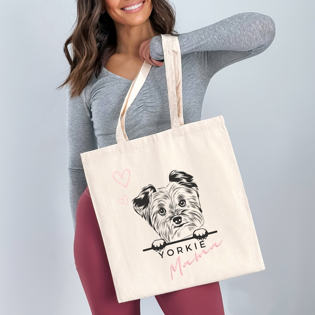 Yorkie Mama, Yorkie Tote Bag, Yorkie Mom Tote Bag, Yorkie Dog Mom, Yorkie Mom Gift, Yorkie Mom