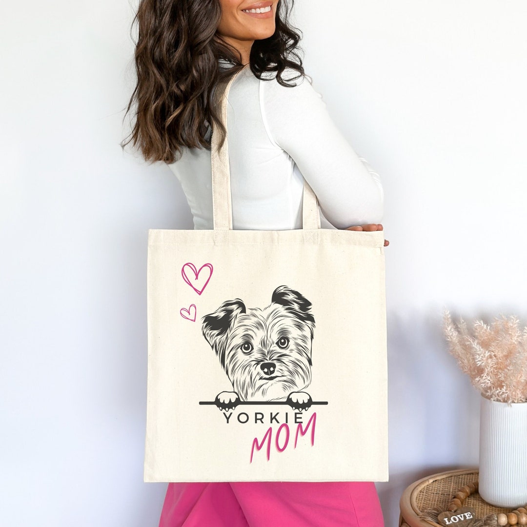 Yorkie Mama, Yorkie Tote Bag, Yorkie Mom Tote Bag, Yorkie Dog Mom, Yorkie Mom Gift, Yorkie Mom