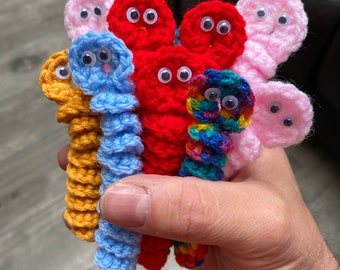 Crochet worry worms