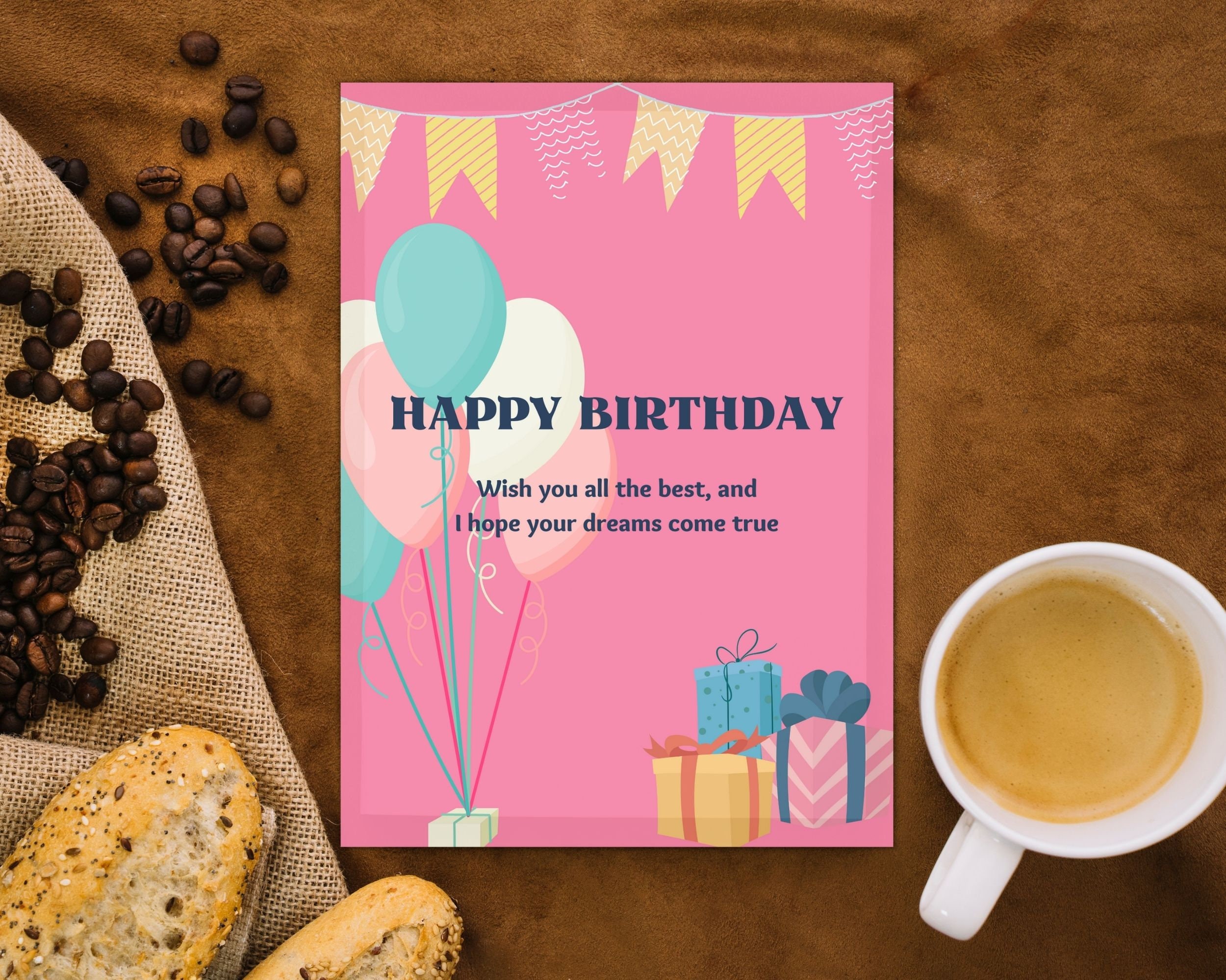 Printable Birthday Card. Birthday Card Printable. Digital Birthday ...