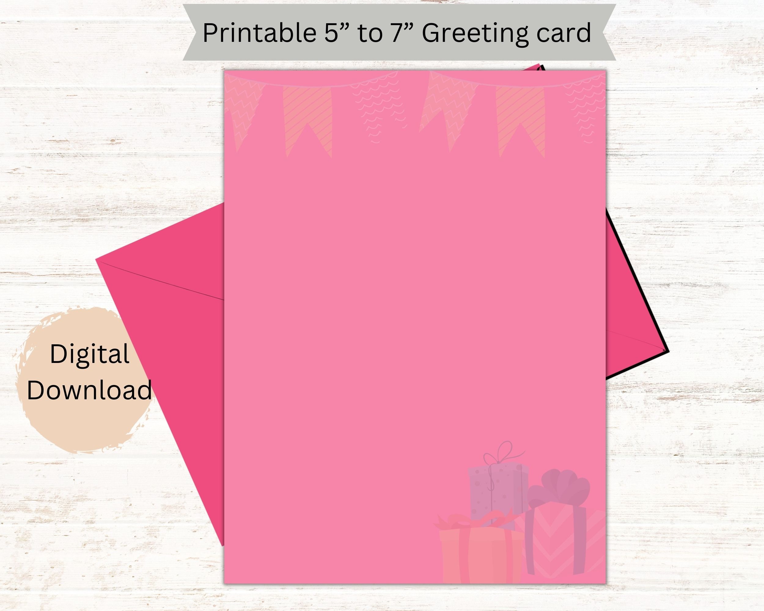 Printable Birthday Card. Birthday Card Printable. Digital Birthday ...