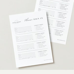 Open House Sign In Sheet Open House Sign In Sign Editable Canva Real Estate Marketing Realtor Open House Flyer Instant Download