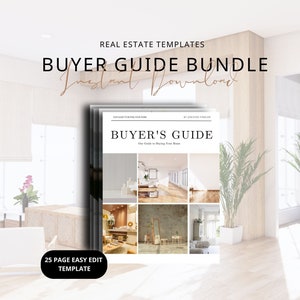 Guía para compradores de viviendas de bienes raíces Plantilla de marketing inmobiliario Proceso de compra de viviendas Hoja de ruta del comprador Plantilla Canva Descarga instantánea Guía del comprador