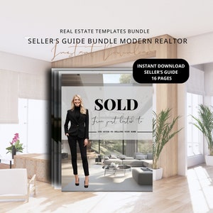Home Seller Guide Template Real Estate Listing Presentation Real Estate Marketing Home Seller Guide Listing Packet CMA Packet Prelisting