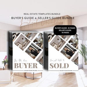 Real Estate Seller Guide and Home Buyer Guide Bundle Real Estate Marketing Home Seller Guide CMA Packet Listing Presentation Guide Canva