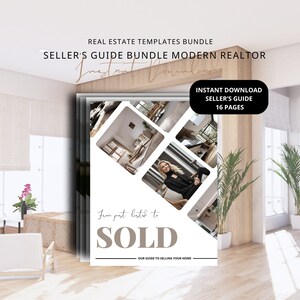 Home Seller Guide Template Real Estate Listing Presentation Real Estate Marketing Home Seller Guide Listing Packet CMA Packet Prelisting