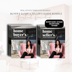 Realtor Buyer & Seller Guide Template Bundle (Canva Editable)