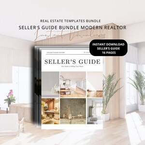 Home Seller Guide Template Real Estate Listing Presentation Real Estate Marketing Home Seller Guide Listing Packet CMA Packet Prelisting
