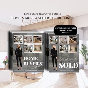 Real Estate Seller Guide and Home Buyer Guide Bundle Real Estate Marketing Home Seller Guide CMA Packet Listing Presentation Guide Canva