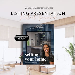 Seller Pre Listing Presentation Real Estate Template Real Estate Marketing Seller Guide Canva Real Estate Realtor Pre Listing Packet Canva
