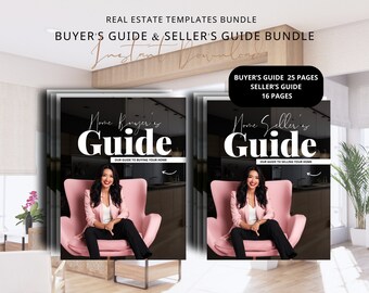 Realtor Buyer & Seller Guide Template Bundle: Canva Real Estate Marketing (Digital Download)