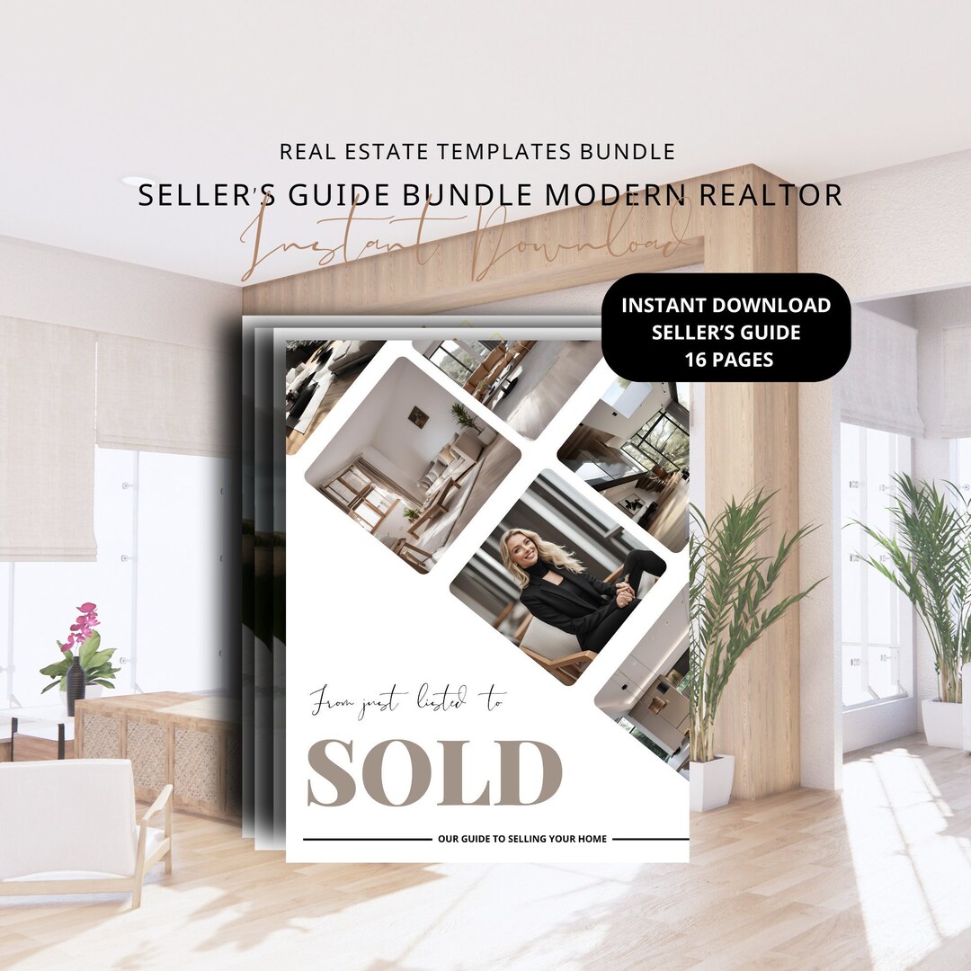 Real Estate Seller Guide Template: Modern Realtor Listing Presentation ...