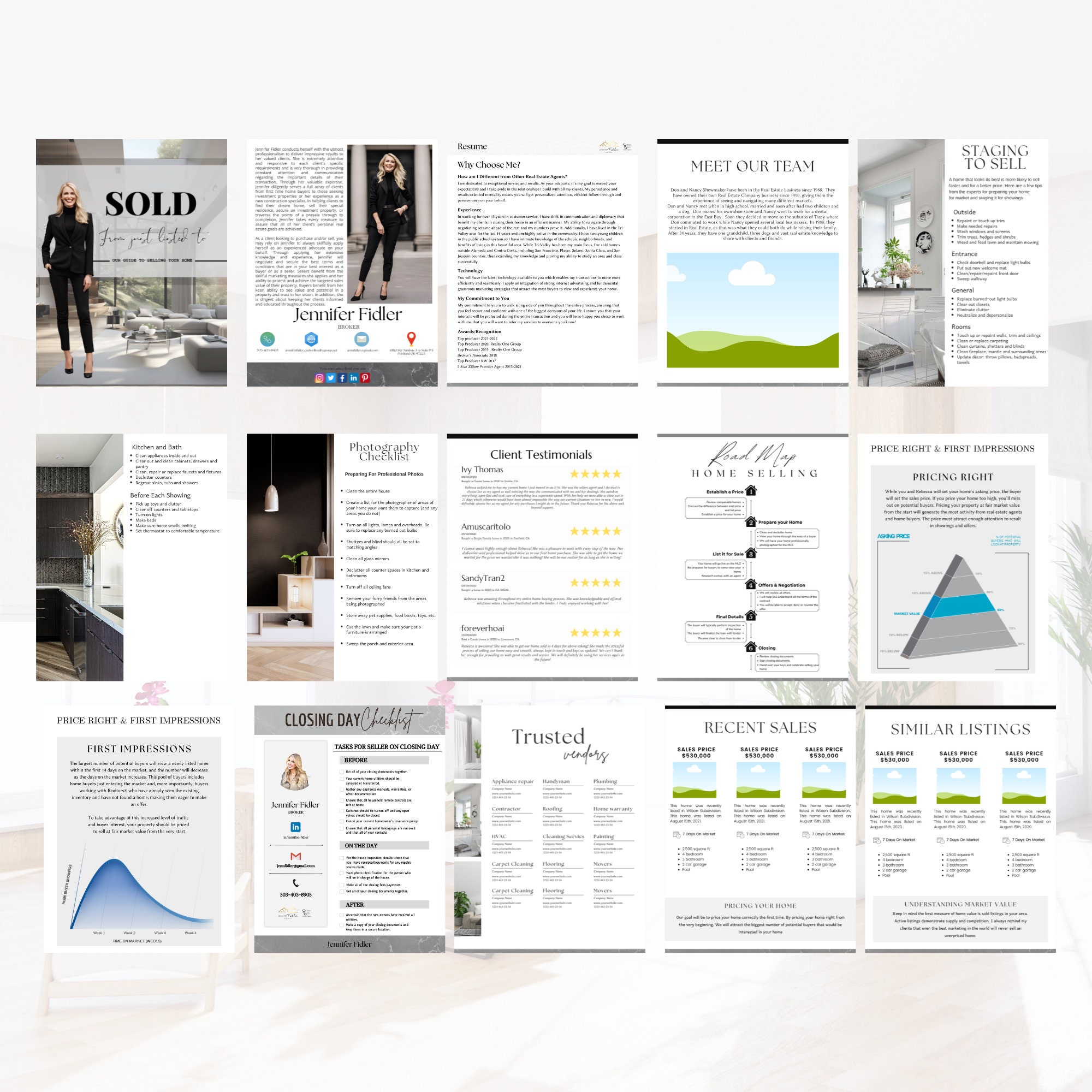 Seller Setting Page Example Real Estate Seller Guide Template: Realtor Listing Presentation (canva ...