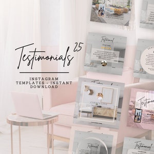 Rosa Klient Testimonial Instagram Posts Real Objekt Social Media Post Kundenkritik Rosa Immamental Marketing Kundenkritik Canva Template